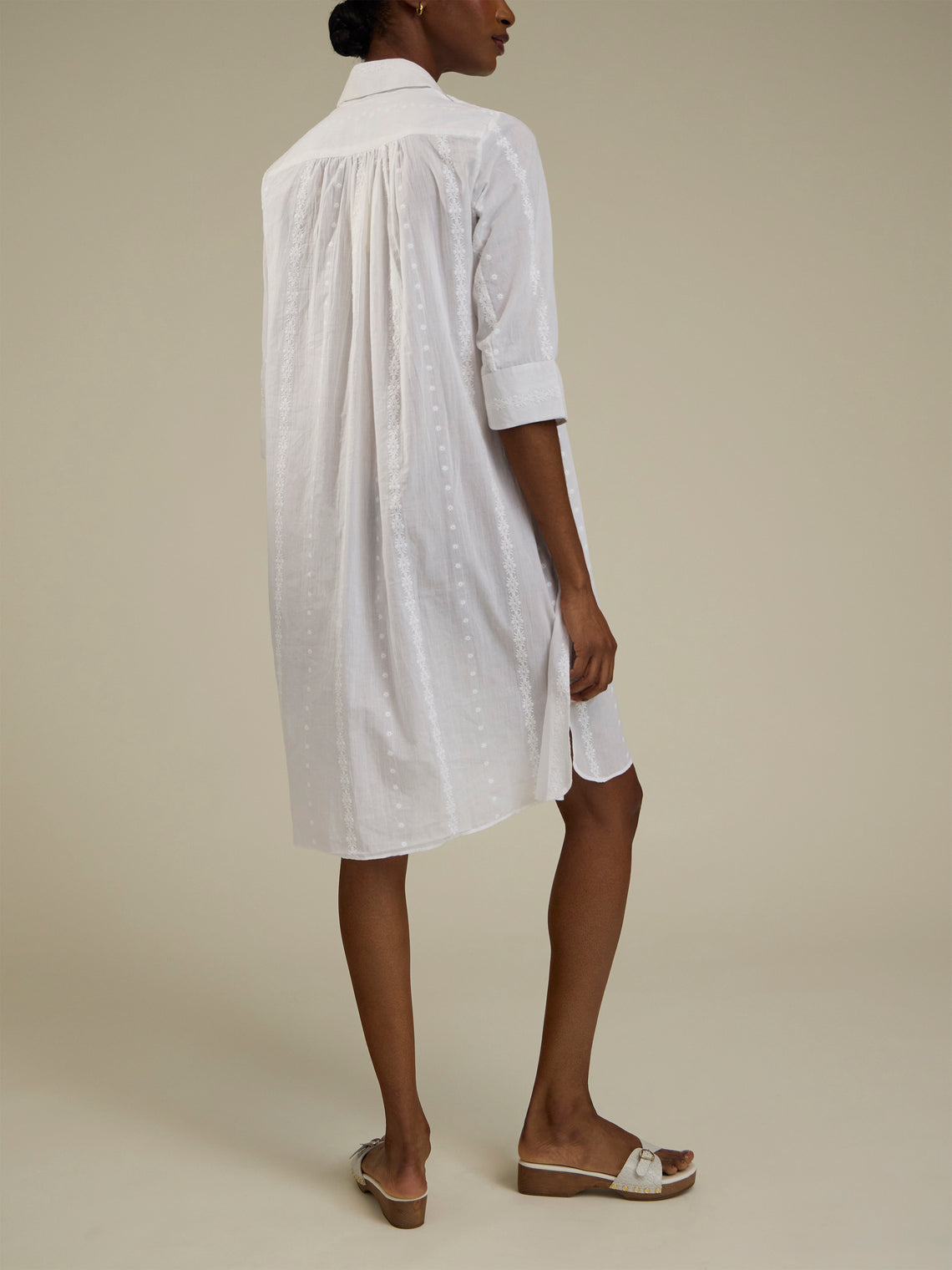 Thierry Colson - The Angelica Cotton Long Dress - White - ABASK