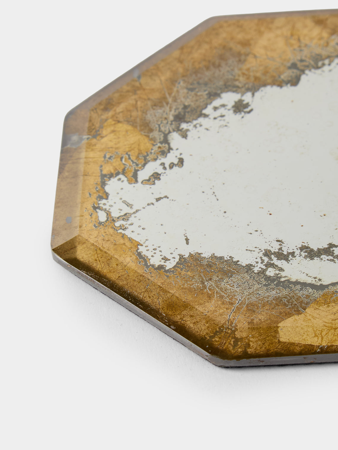 Borgo delle Tovaglie - Octo Mirrored Glass Coasters (Set of 6) - Silver - ABASK