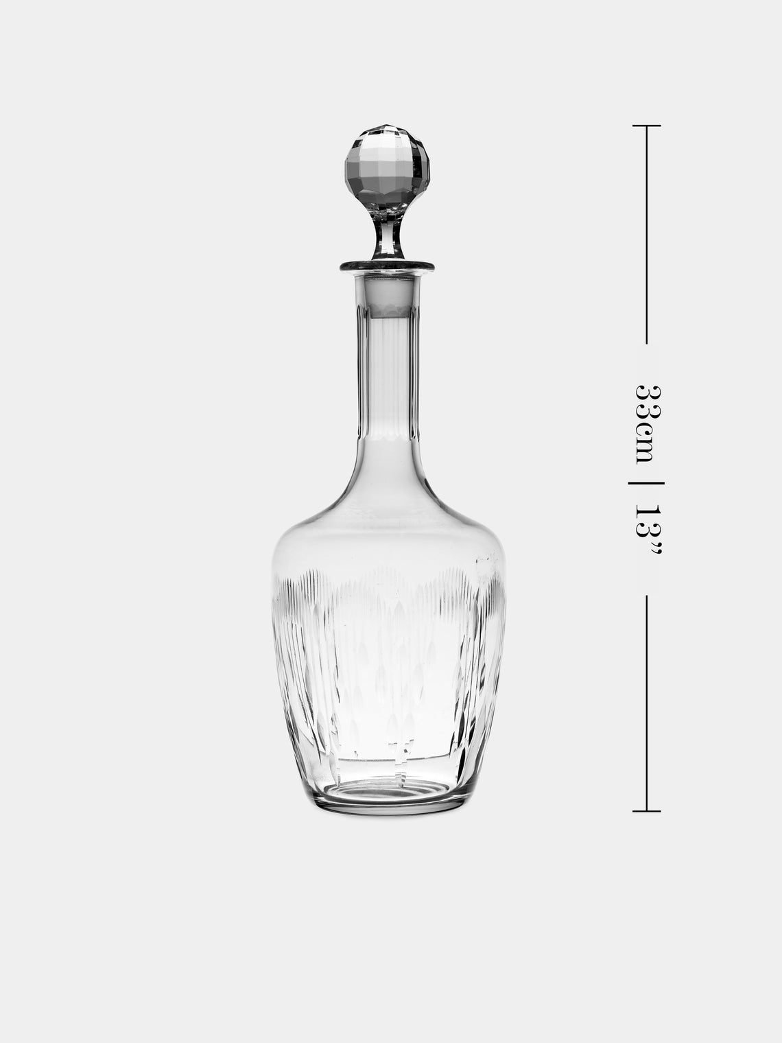 Antique and Vintage - Early-20th-Century Baccarat Richelieu Crystal Carafe - Clear - ABASK