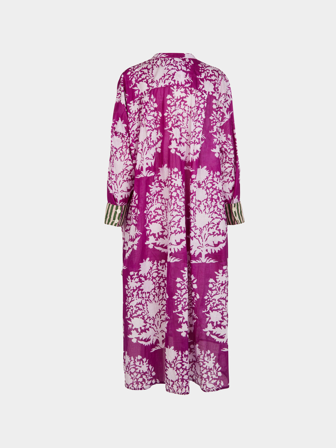 Nazzy Beglari - Hand-Blocked Cotton Shirt Dress | One Size -  - ABASK