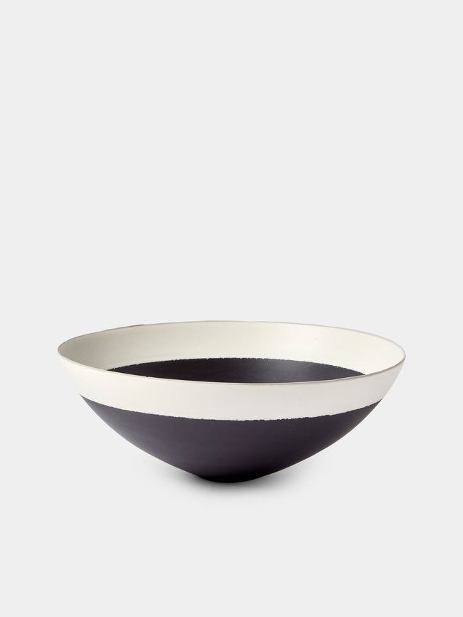 Paul James Ceramics - Fractured Reality Hand-Thrown Ceramic Bowl - Black - ABASK - 