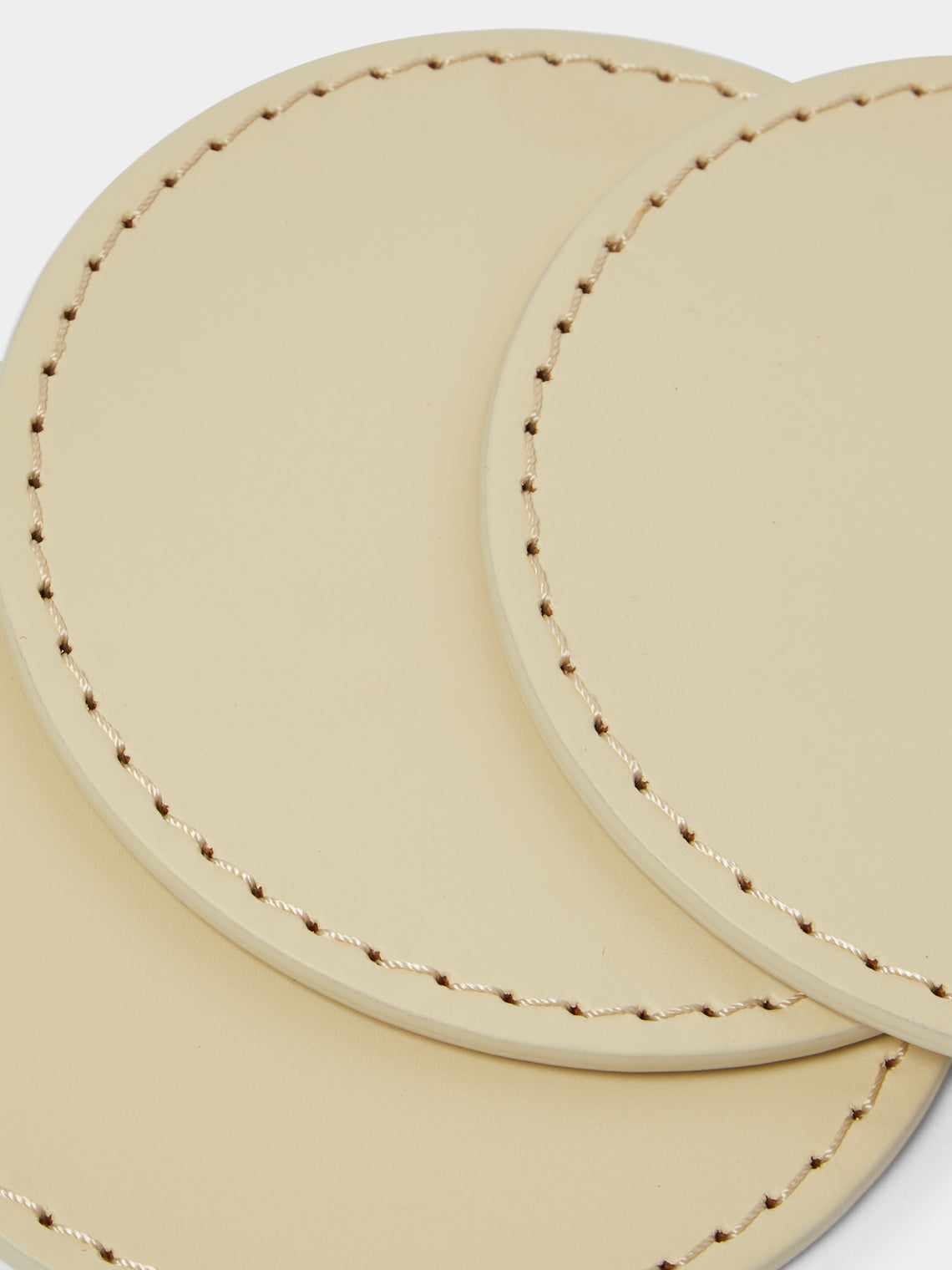 Riviere - Barcelona Water-Resistant Leather Coasters (Set of 10) -  - ABASK