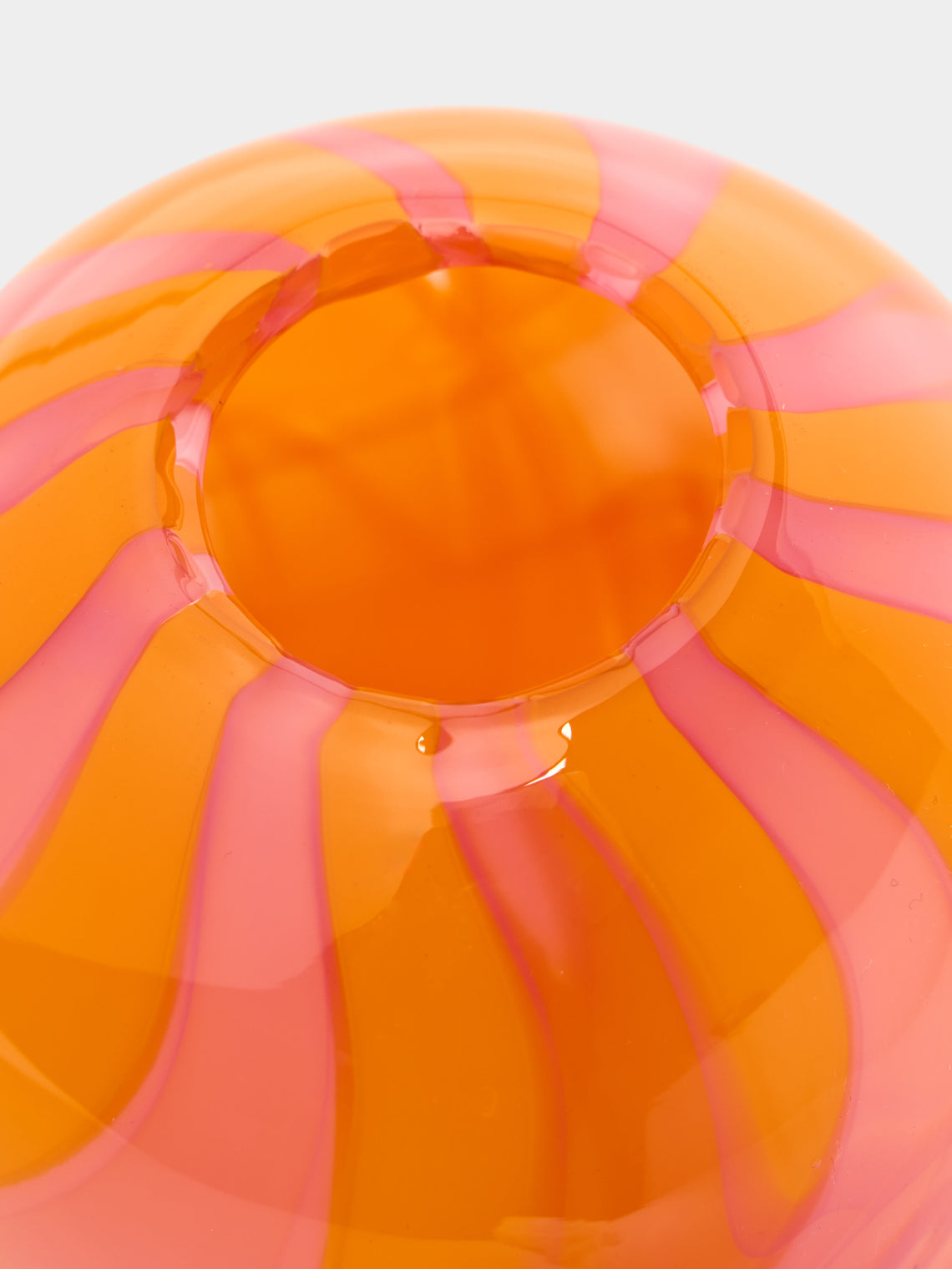Moonarij - Babymoon Hand-Blown Glass Vase (4.5in/12cm) - Orange - ABASK