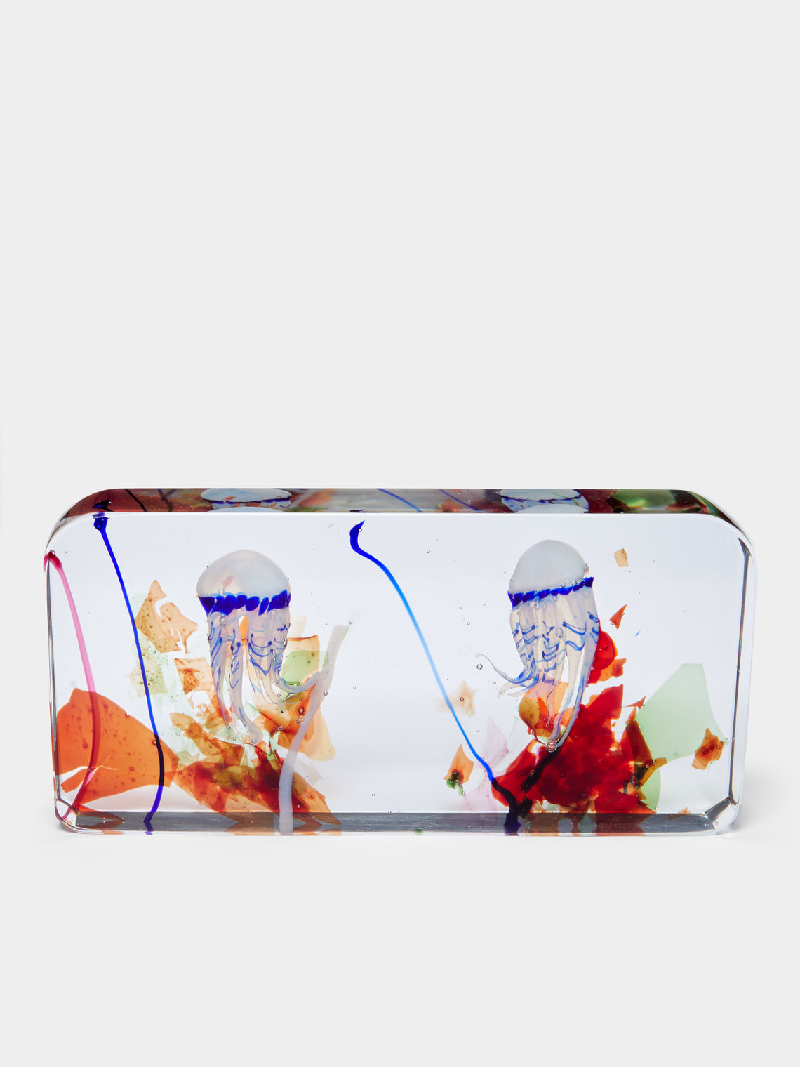 Antique and Vintage - 1950s Aquarium Murano Glass Paperweight - Multiple - ABASK - 