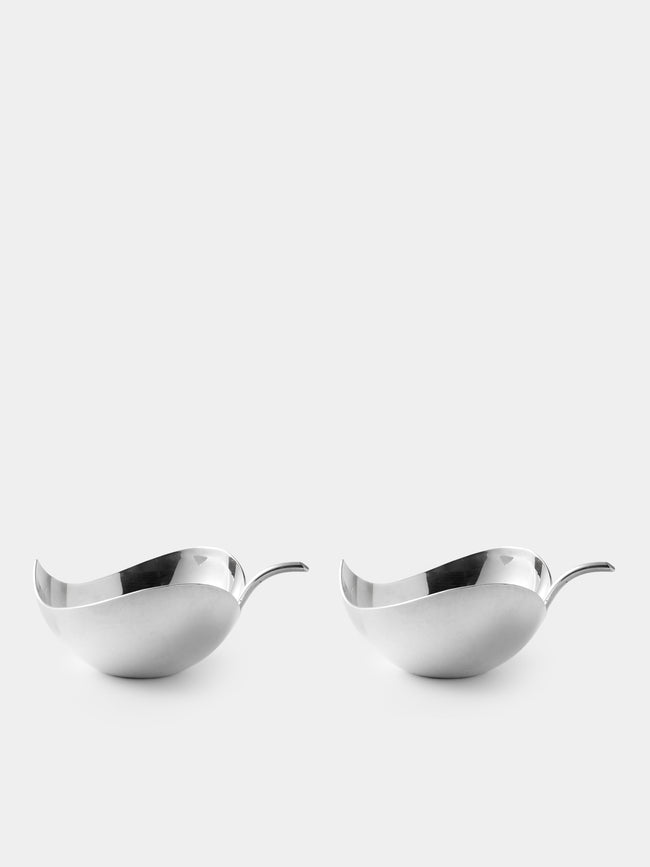 Antique and Vintage - 1970s Christofle Cherries Silver-Plated Serving Bowls (Set of 2) - Silver - ABASK - 