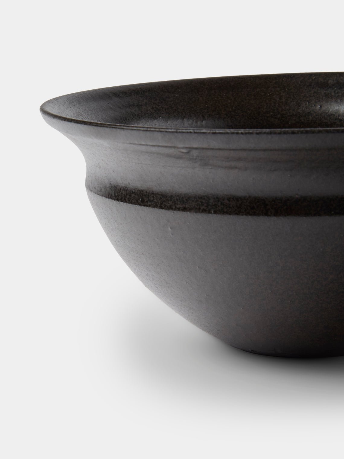 Fuminari Araga - Kohiki Slipware Noodle Bowls – 7in/18cm (Set of 4) - Black - ABASK