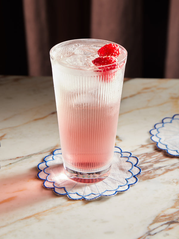 Los Encajeros - Escamas Embroidered Linen Coasters (Set of 6) -  - ABASK