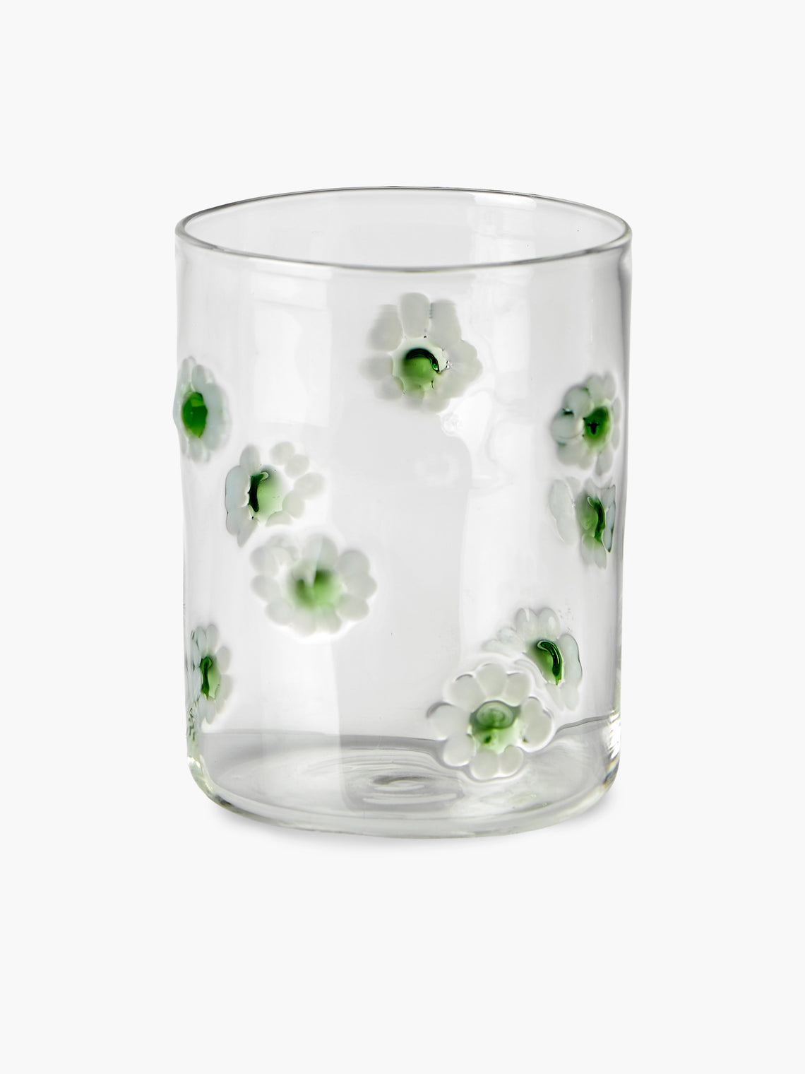 Alya Tannous - Daisy Hand-Blown Glass Tumblers (Set of 6) - Clear - ABASK - 