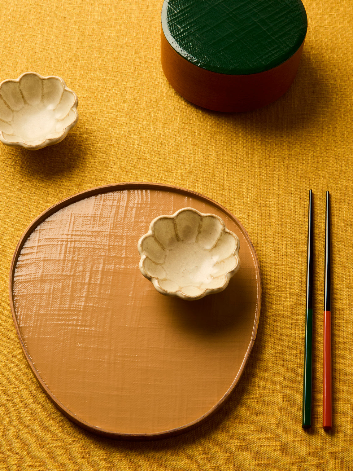 Huh Myoung Wook - Ottchil Ash Irregular Tray (9in/23cm) - Natural - ABASK