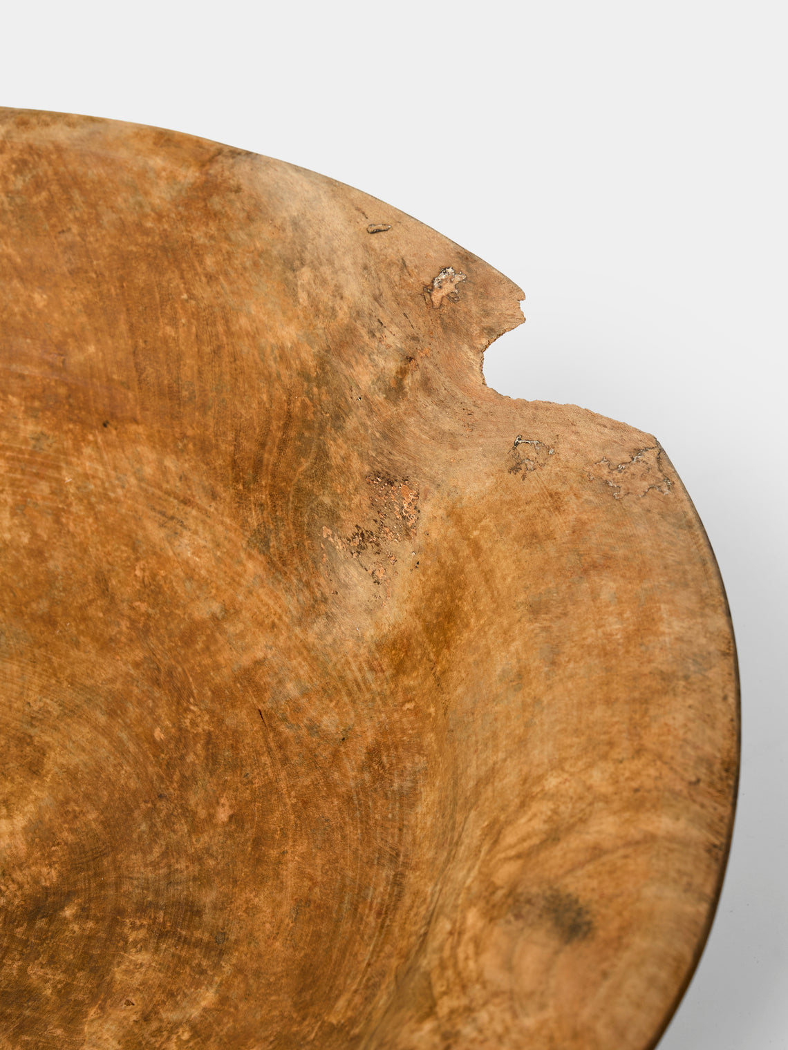 Iida Woodturning - Hand-Turned Cherry Wood Earth-Finish Bowl - Brown - ABASK