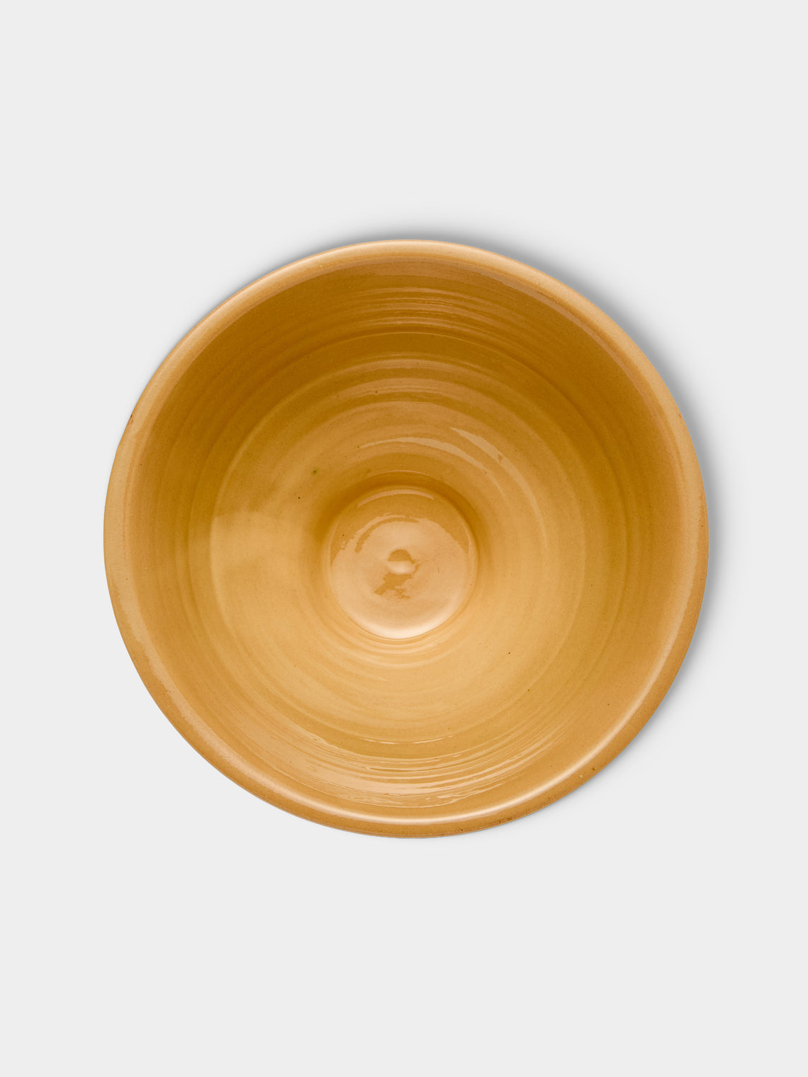 Poterie d’Évires - Flowers Hand-Painted Ceramic Petite Salad Bowl - Light brown - ABASK