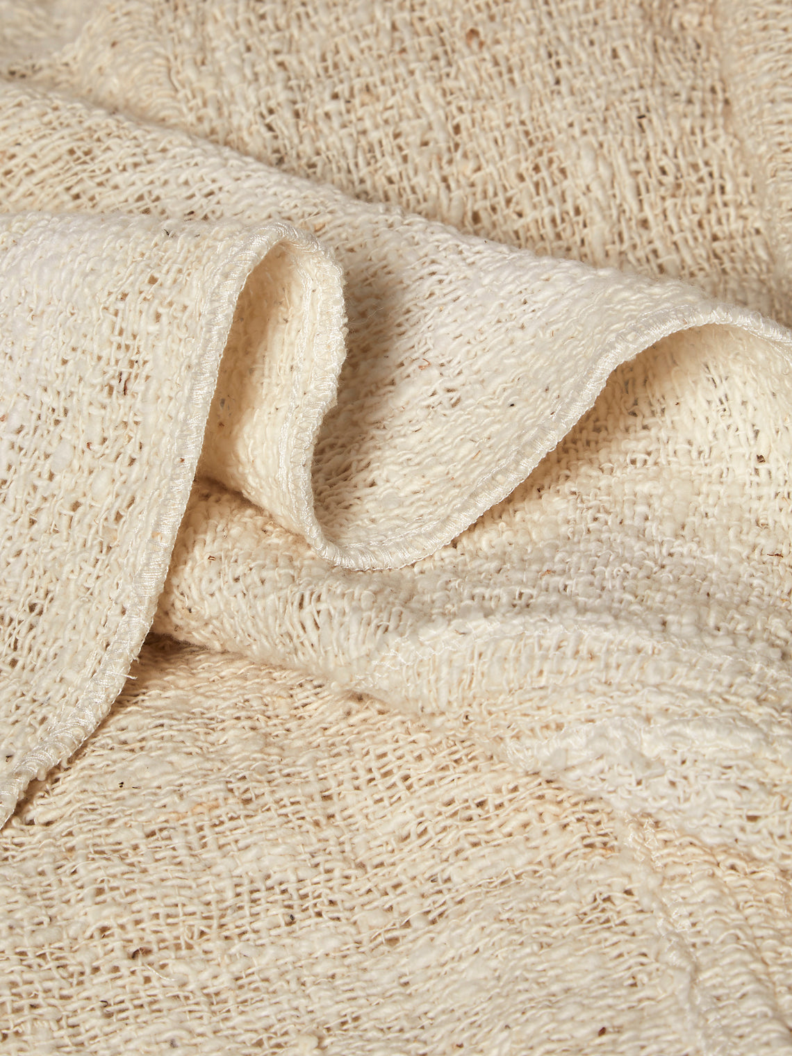 Valentina Hoyos - Cotton Throw (106in/2.7m) - Natural - ABASK