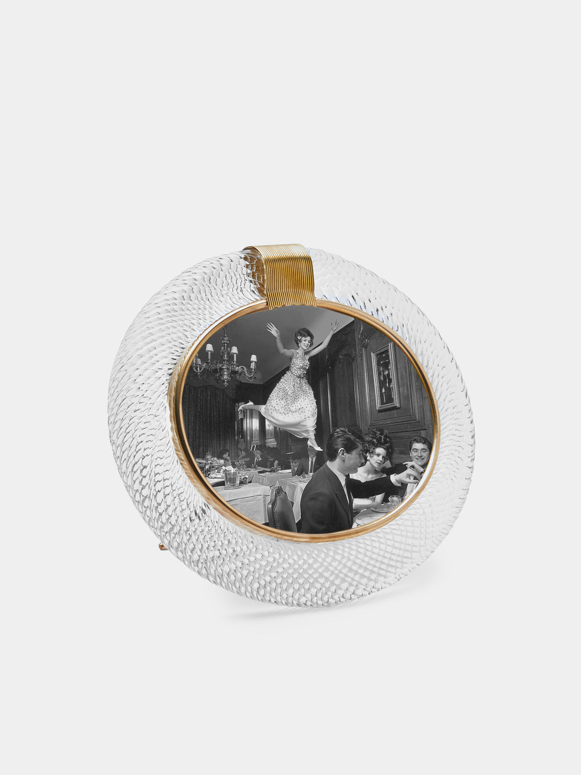 Antique and Vintage - 1960s Murano Glass Photo Frame - Clear - ABASK - 