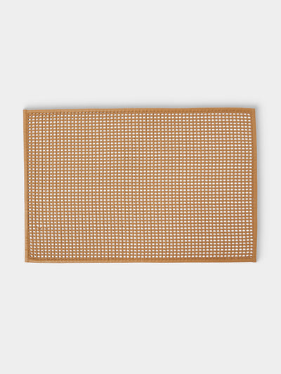 Pigment France - Pascale Plaited Leather Placemat - Brown - ABASK - 