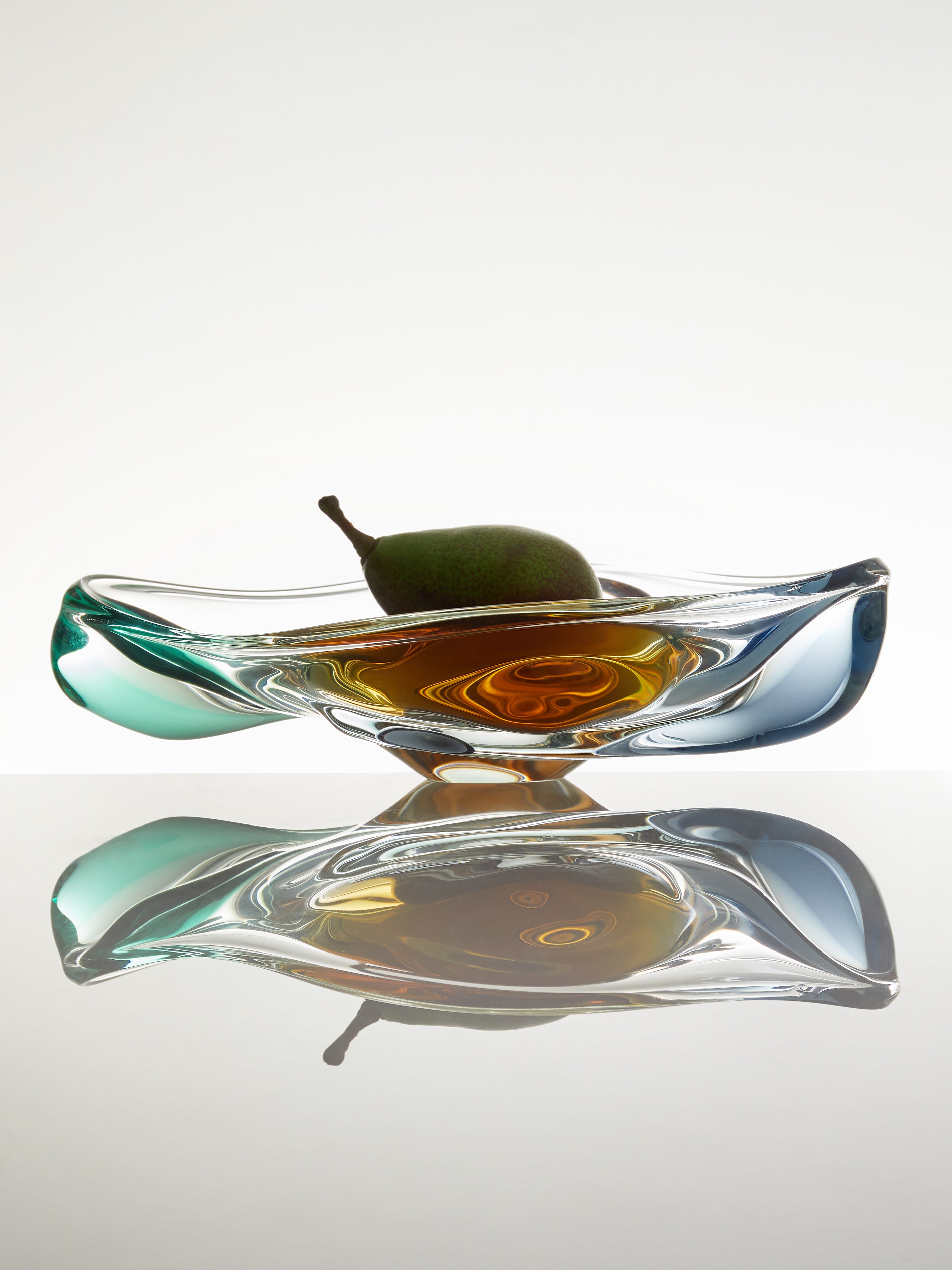 1970s Bohemian Glass Bowl