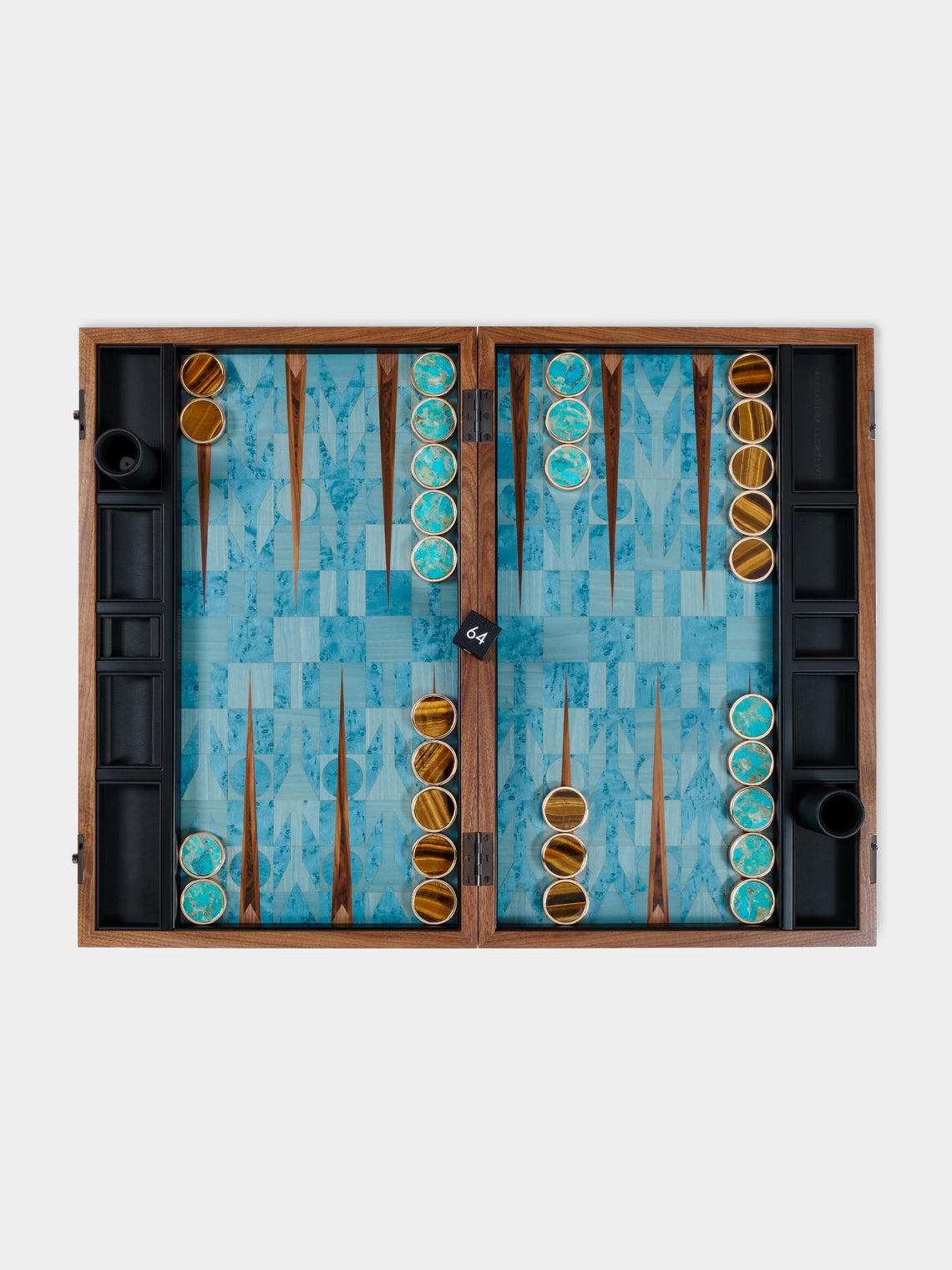 Alexandra Llewellyn - Geometrix Marquetry Tournament Backgammon Set - Multiple - ABASK