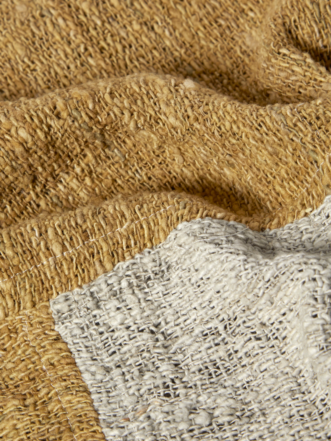 Valentina Hoyos - Hand-Dyed Patchwork Cotton Throw (106in/2.7m) - Green - ABASK