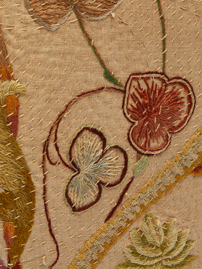 By Walid - 17th-Century Embroidered Florentine Silk Cube -  - ABASK