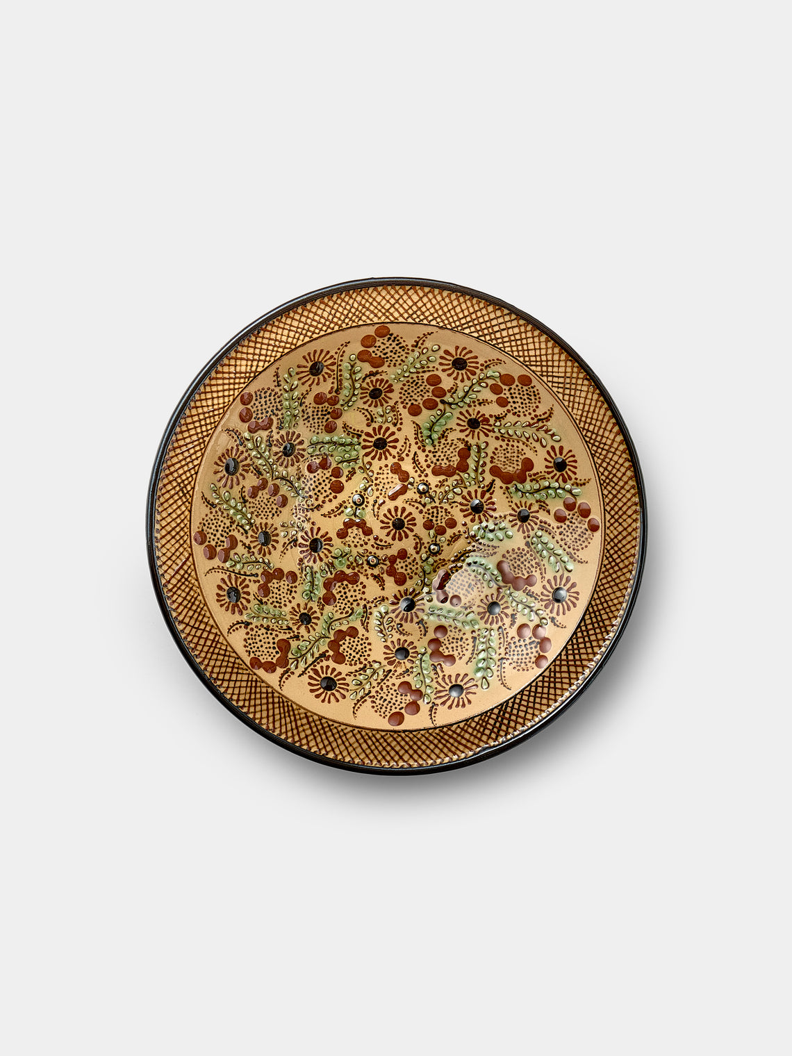 Poterie d’Évires - Flowers Hand-Painted Ceramic Small Serving Bowl - Cream - ABASK - 