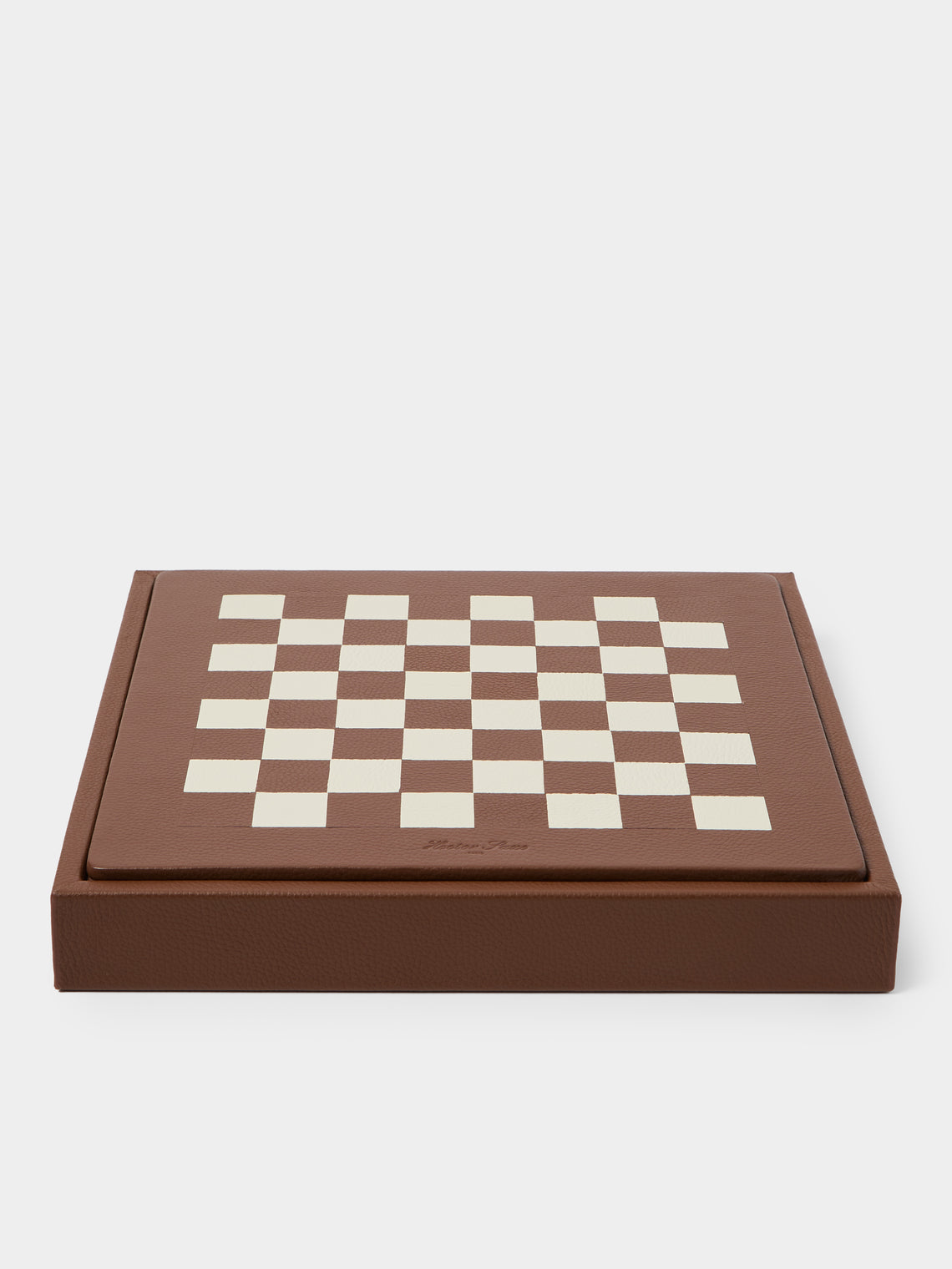 Hector Saxe - Leather Chess Set - Brown - ABASK - 