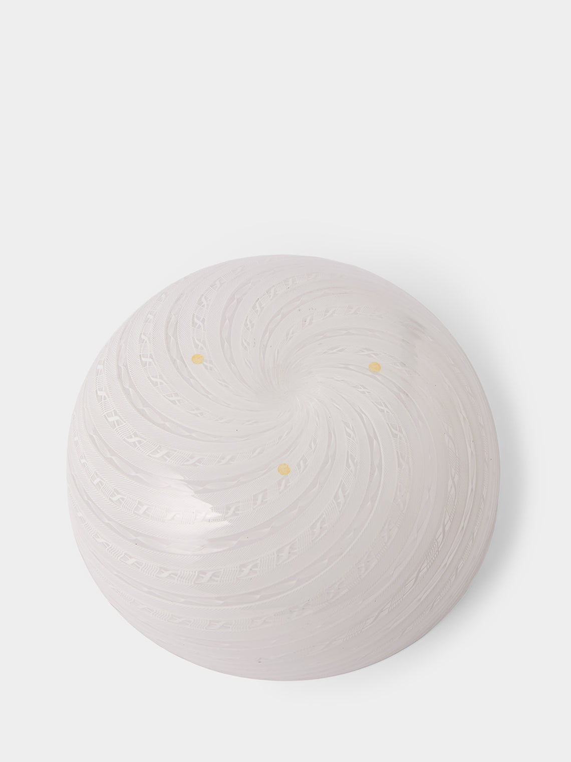Antique and Vintage - Mid-Century Murano Glass Bowl - White - ABASK