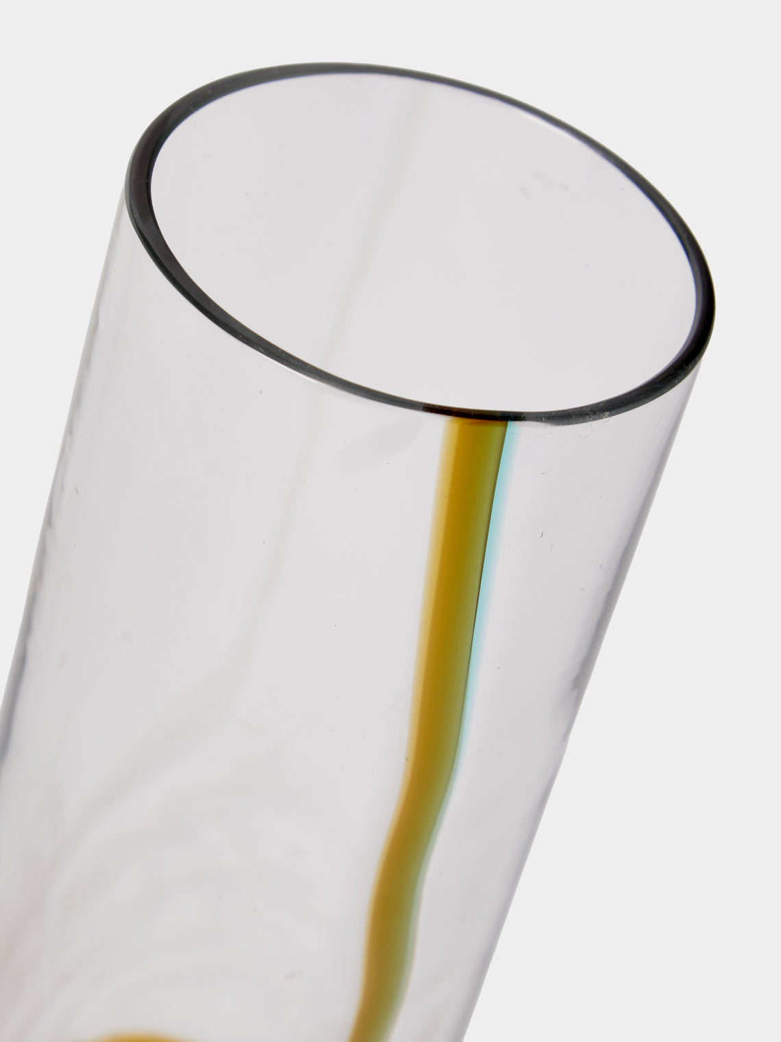 Antique and Vintage - Mid-Century Toni Zuccheri for Venini Bifilo Murano Glass Vase (10.5in/27cm) - Brown - ABASK