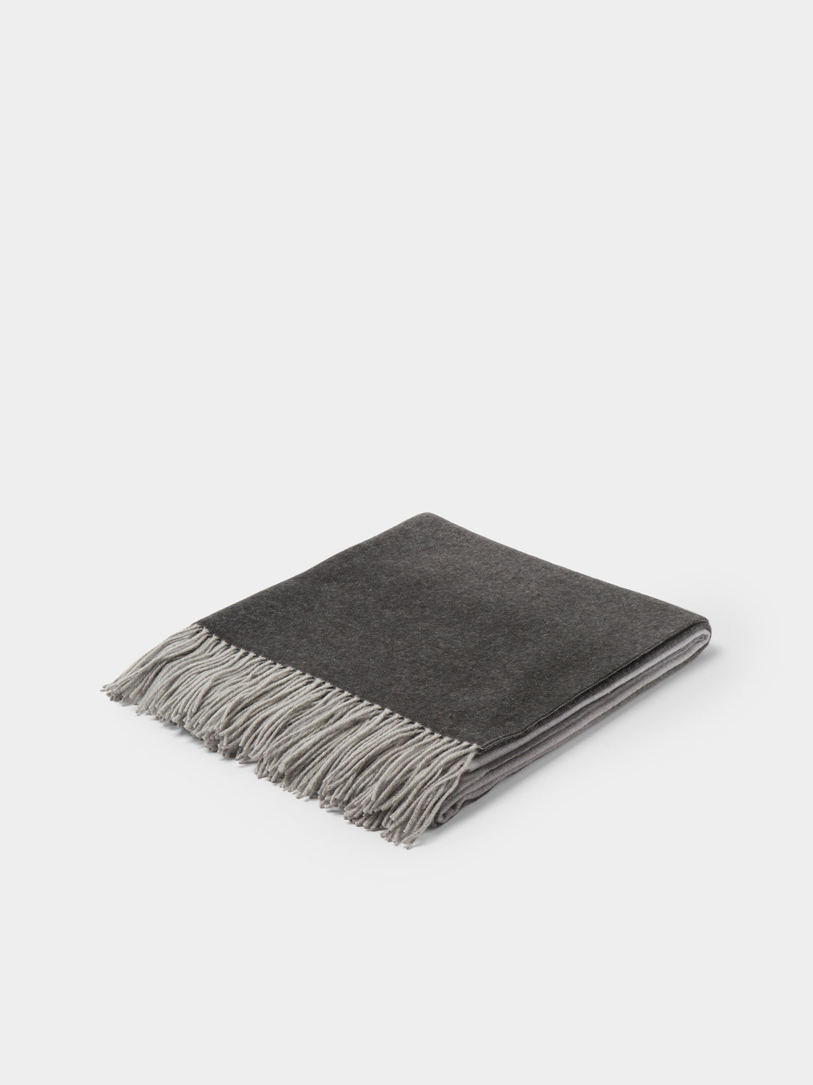 Alonpi - Como Cashmere Blanket (75in/1.9m) - Gray - ABASK