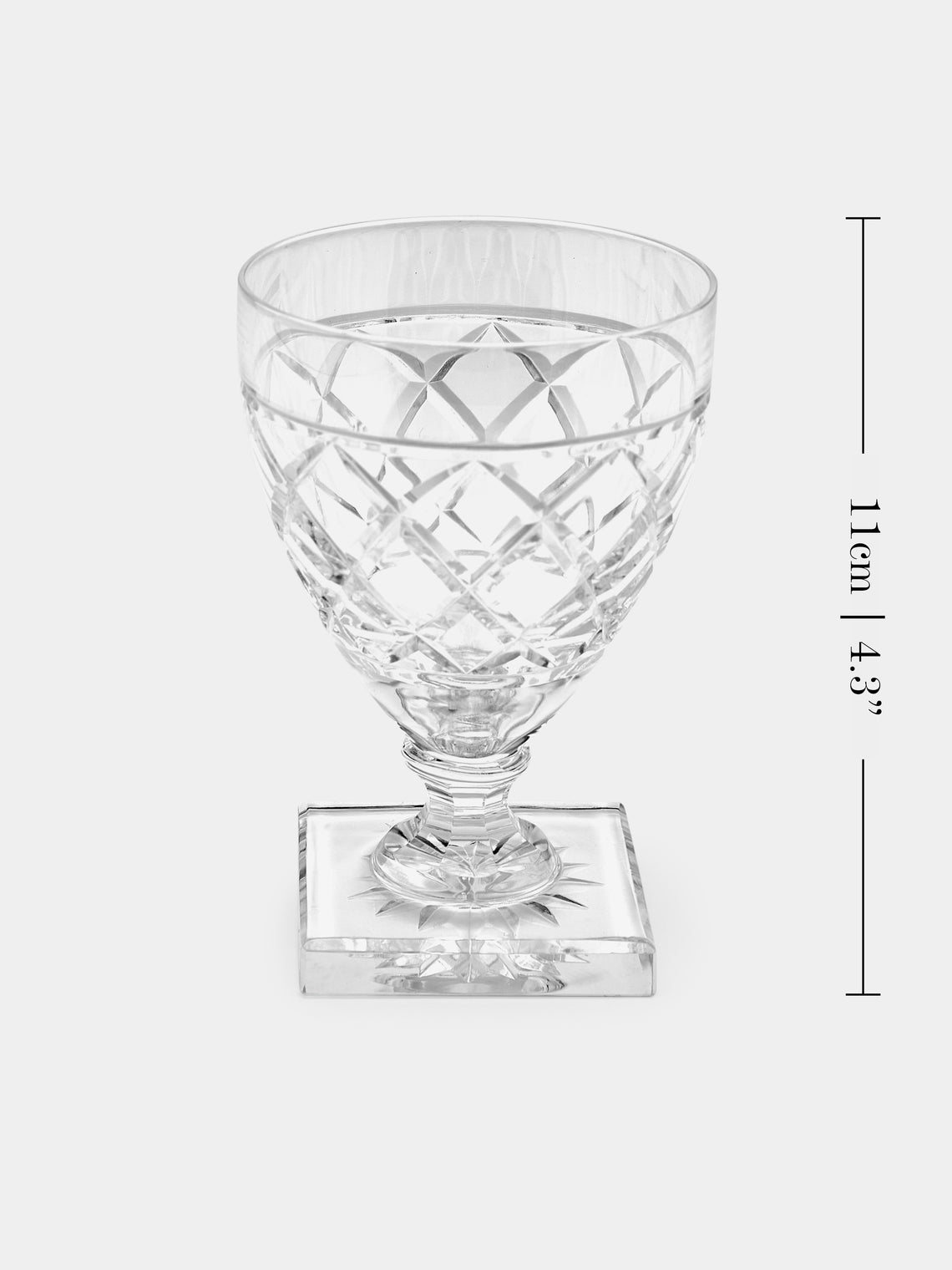 Antique and Vintage - 1930s Val Saint Lambert Crystal White Wine Glasses (Set of 8) -  - ABASK