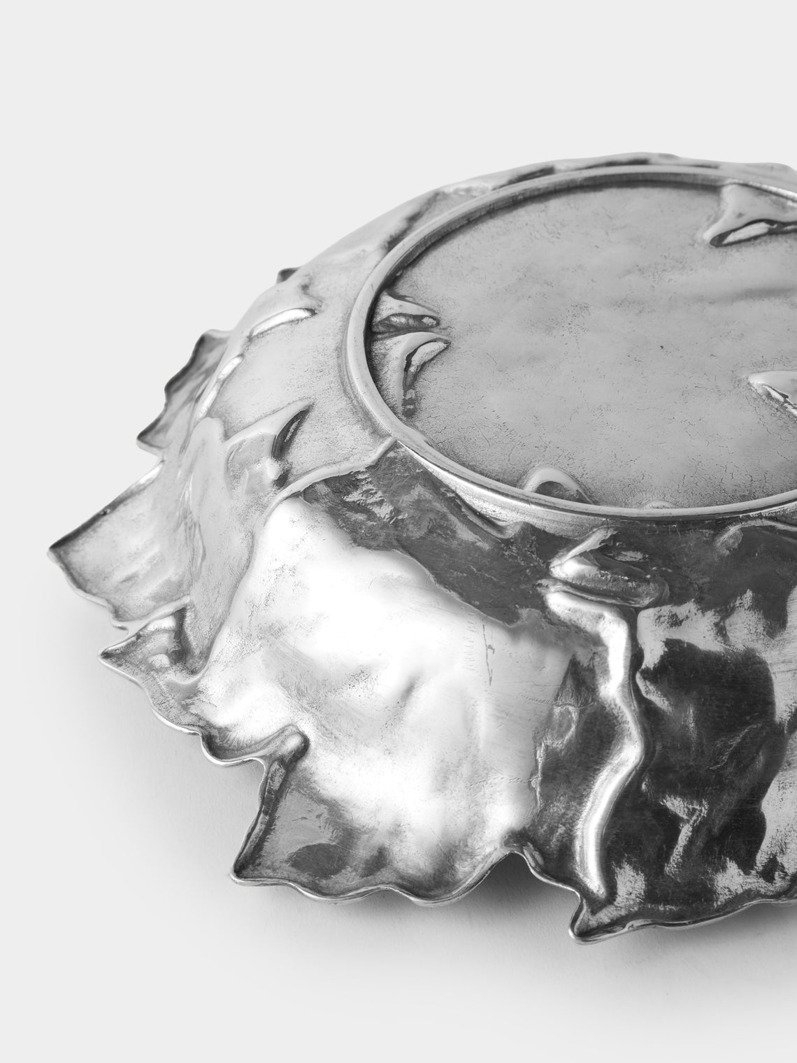 Antique and Vintage - 20th-Century Silver-Plated Trinket Tray (10.5in/27cm) - Silver - ABASK