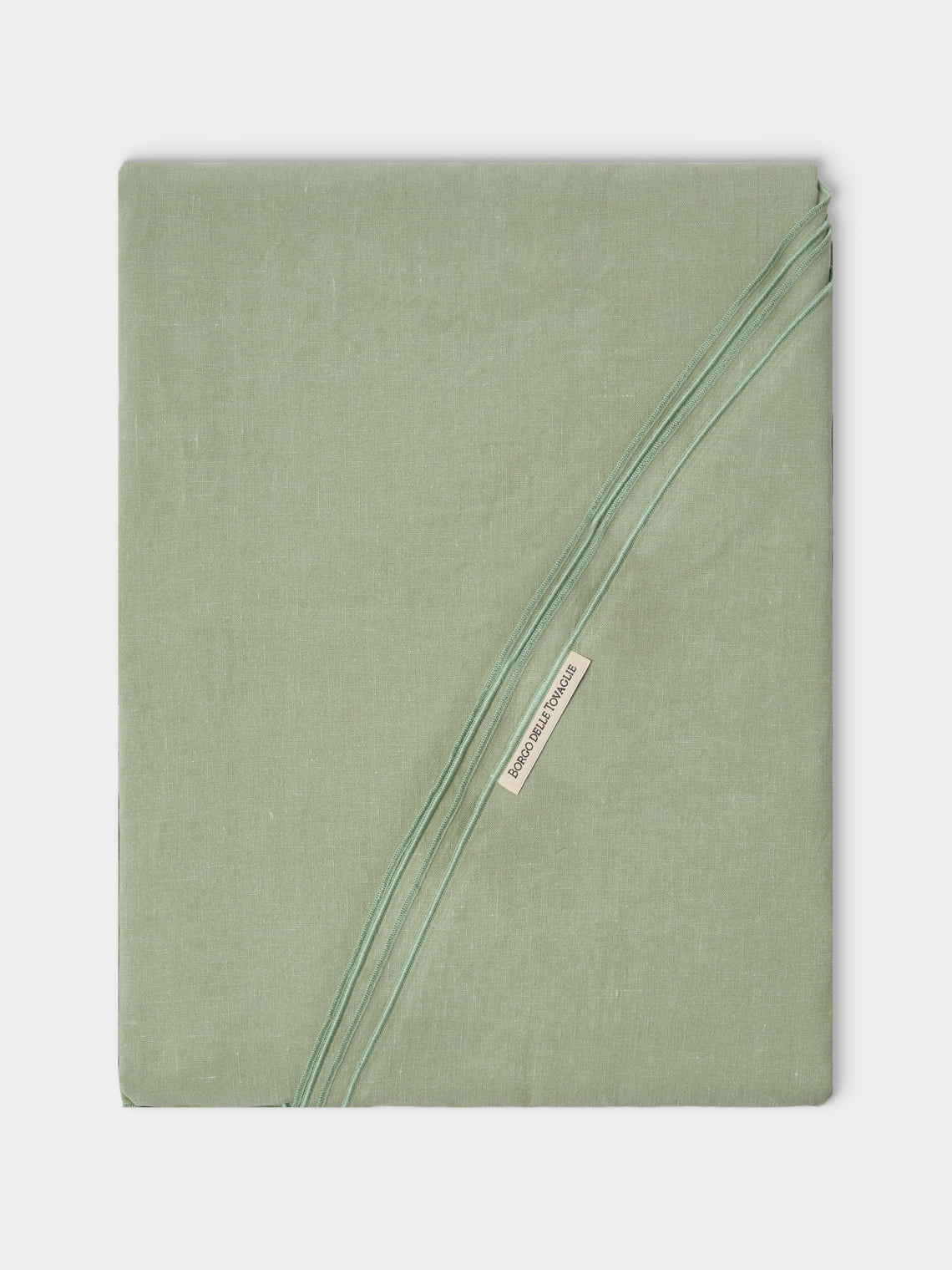 Borgo delle Tovaglie - Filo Linen Round Tablecloth (86.5in/2.2m) - Green - ABASK