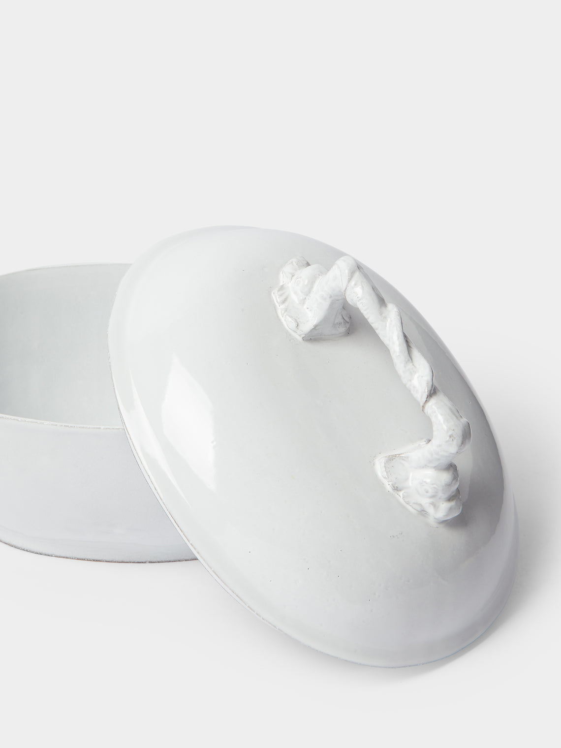 Astier de Villatte - Dragon Hand-Glazed Ceramic Lidded Soup Dish - White - ABASK