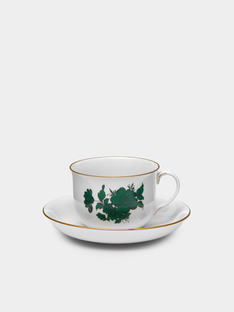 Augarten - Maria Theresia Hand-Painted Porcelain Coffee Cup and Saucer -  - ABASK - 
