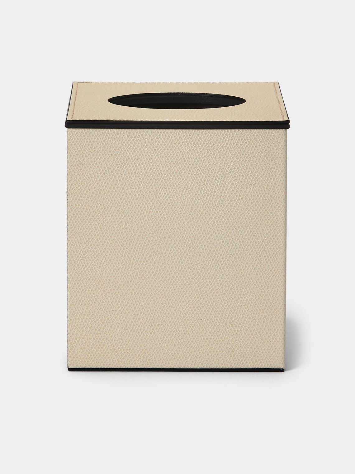 Pinetti - Leather Magnetic Tissue Box - Cream - ABASK - 