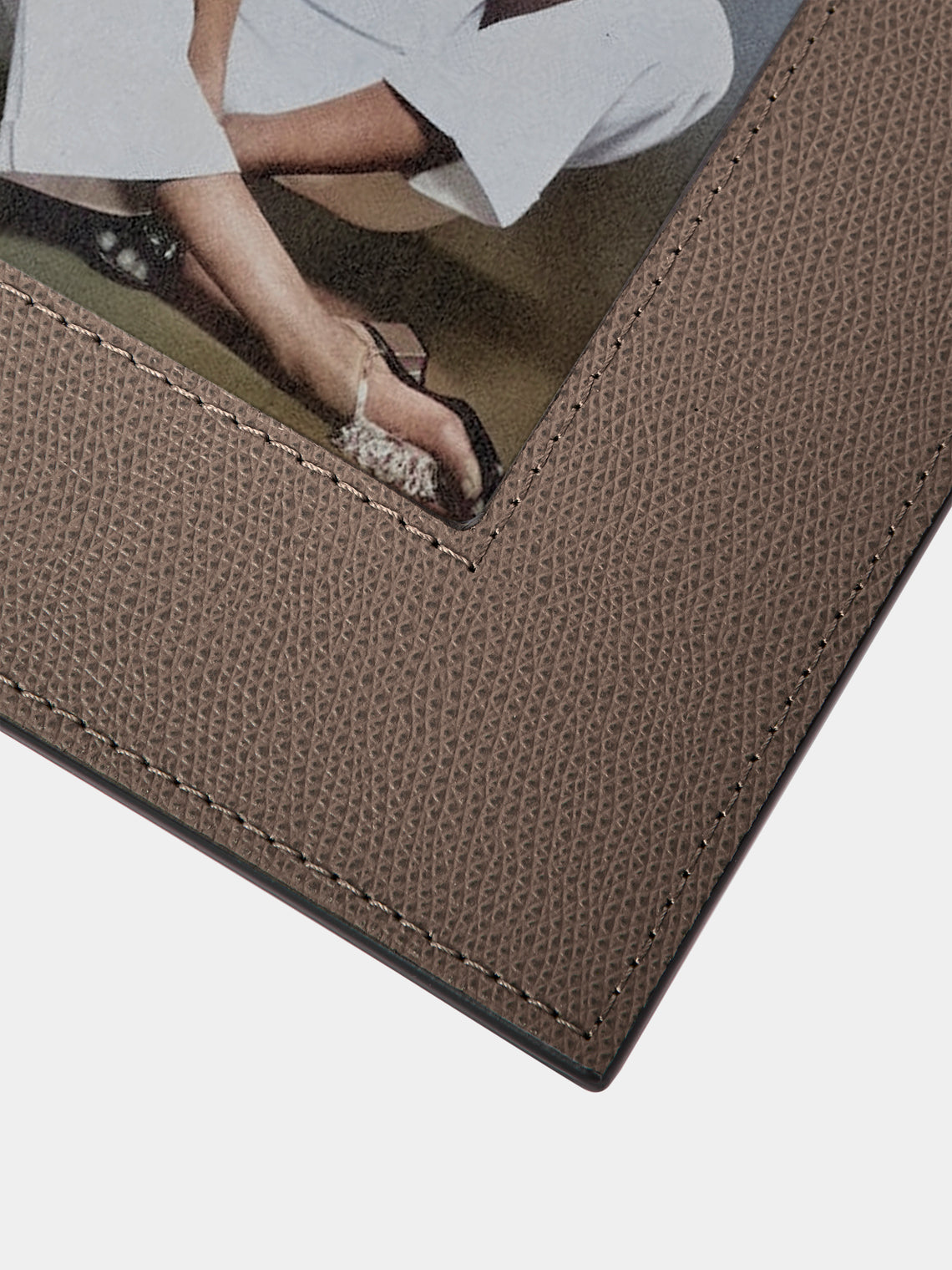 Giobagnara - Peter Leather Photo Frame (5x7") - Gray - ABASK