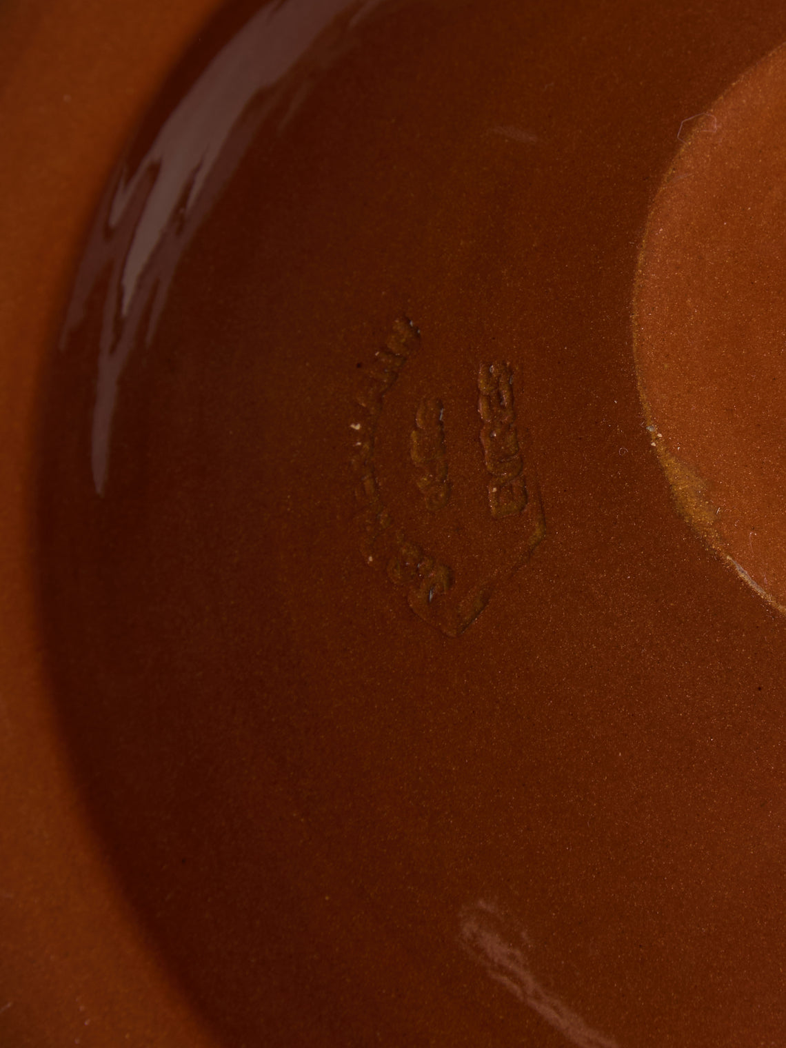 Poterie d’Évires - Stags Hand-Painted Ceramic Serving Bowl - Light brown - ABASK