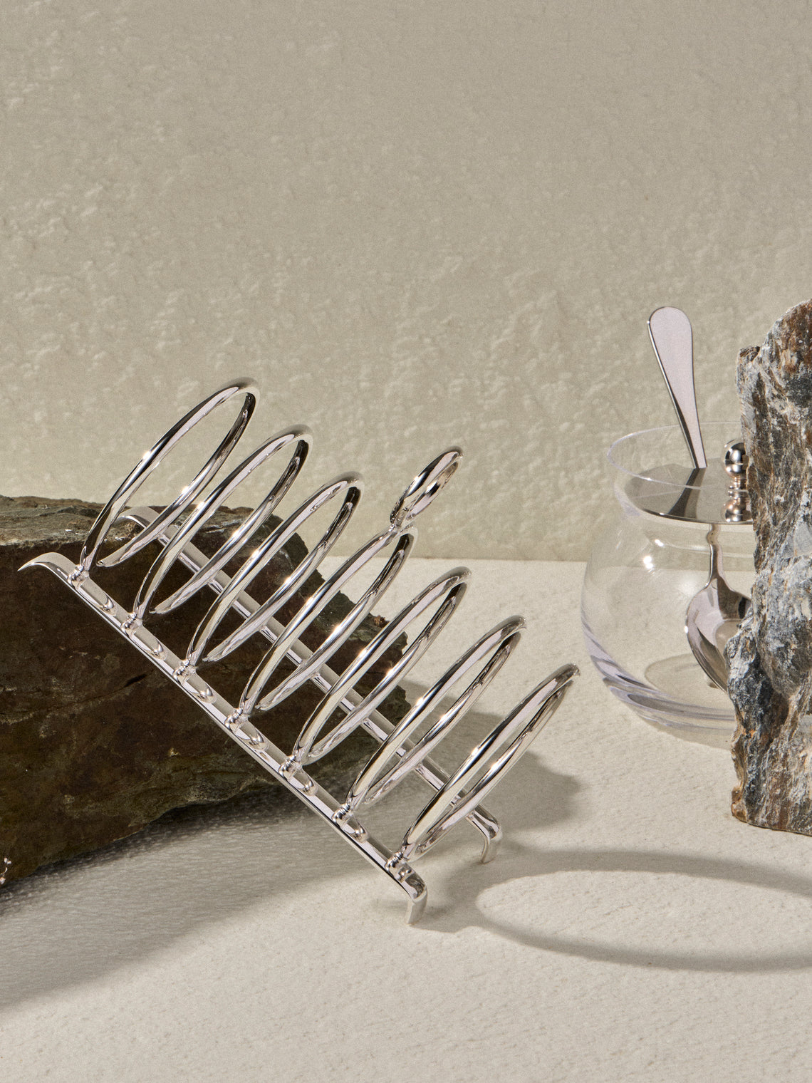 Ercuis - Élégance Rencontre Silver-Plated 6-Slice Toast Rack - Silver - ABASK