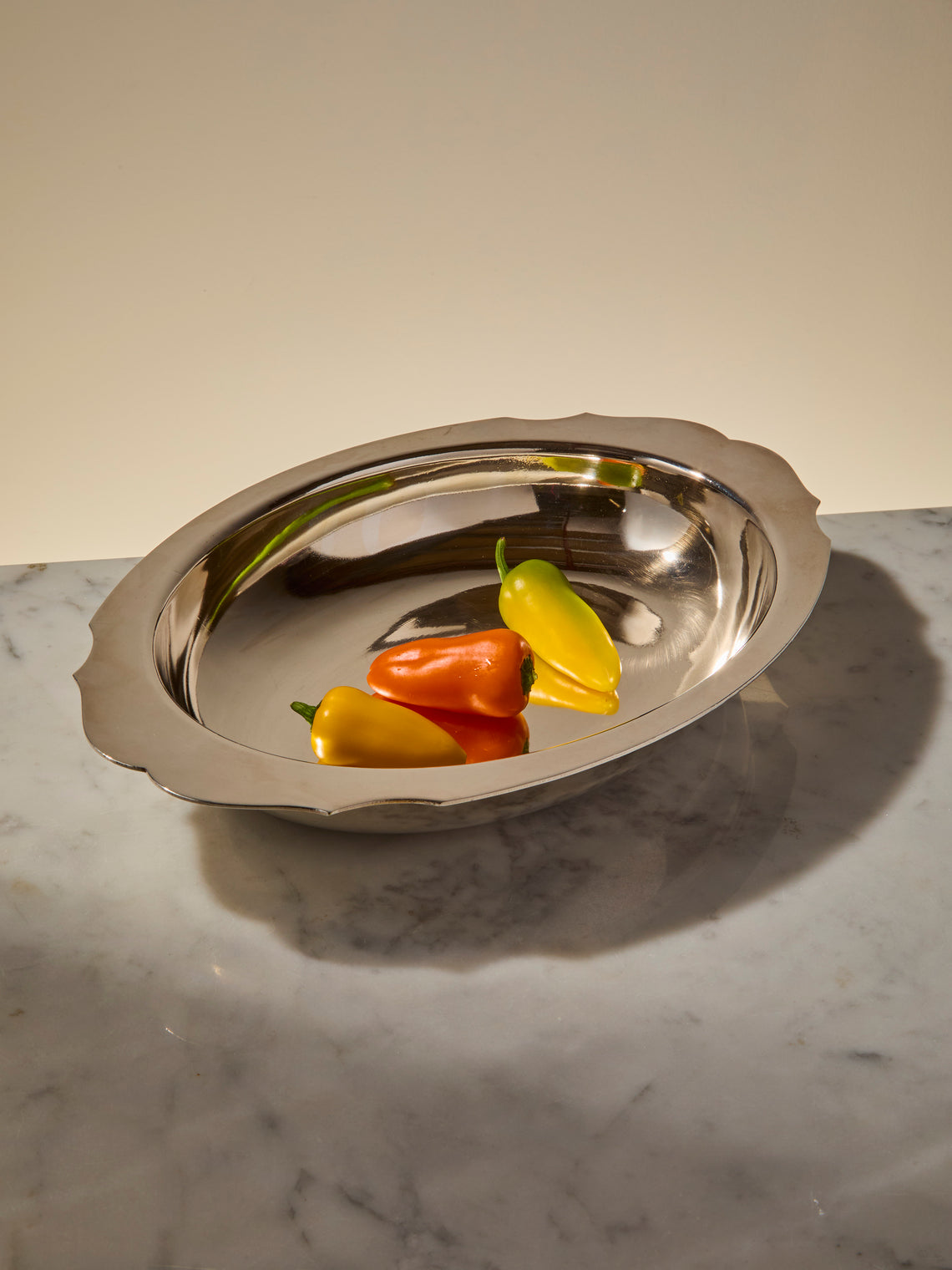 Antique and Vintage - Mid-Century Silver-Plated Oval Platter - Silver - ABASK