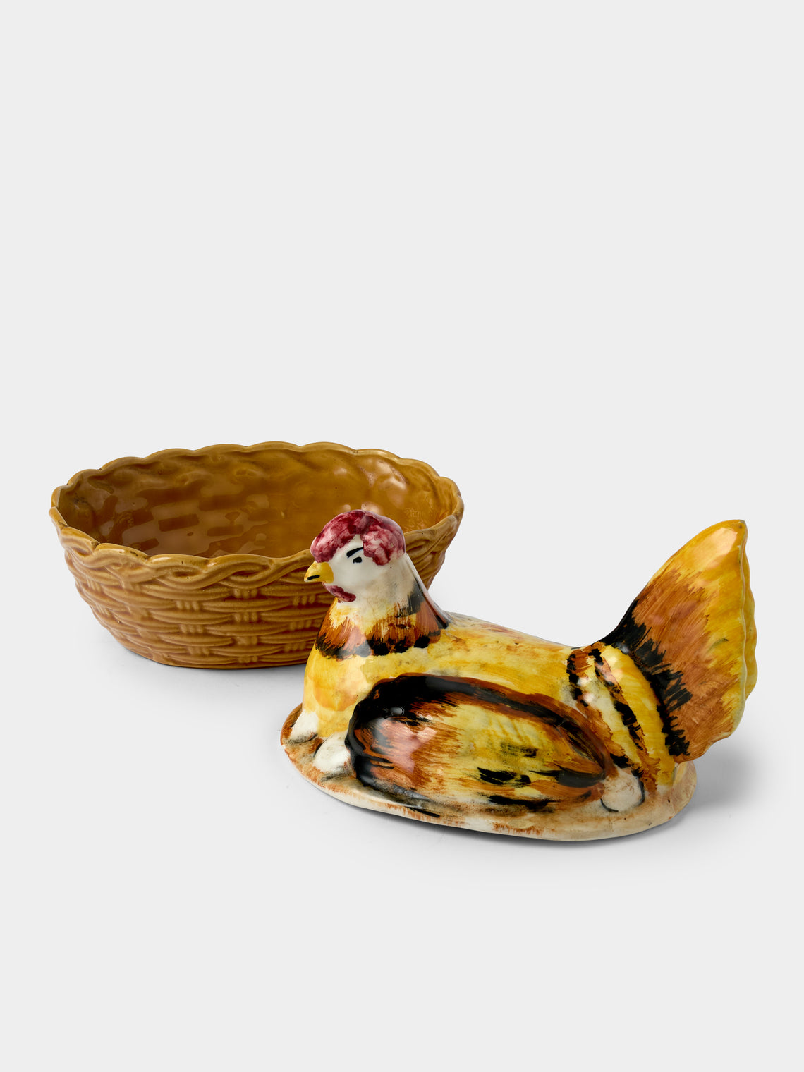 Antique and Vintage - 1940s Ceramic Chicken Dish - Multiple - ABASK