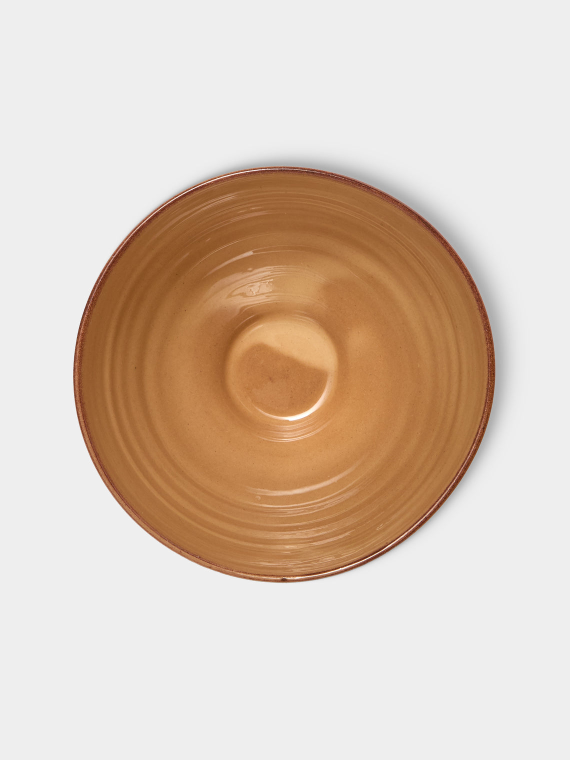 Poterie d’Évires - Flowers Hand-Painted Ceramic Bowls (Set of 3) - Dark brown - ABASK