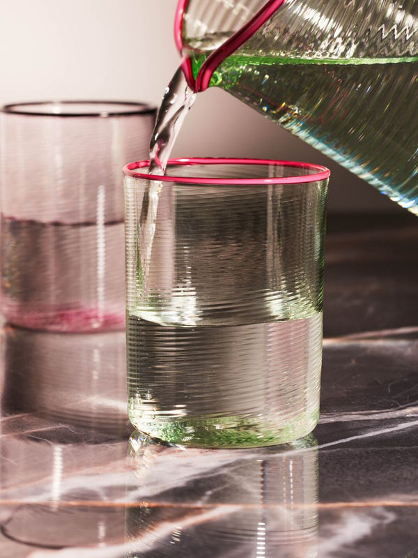 Giberto - Fizzy Hand-Blown Murano Glass Water Tumbler -  - ABASK