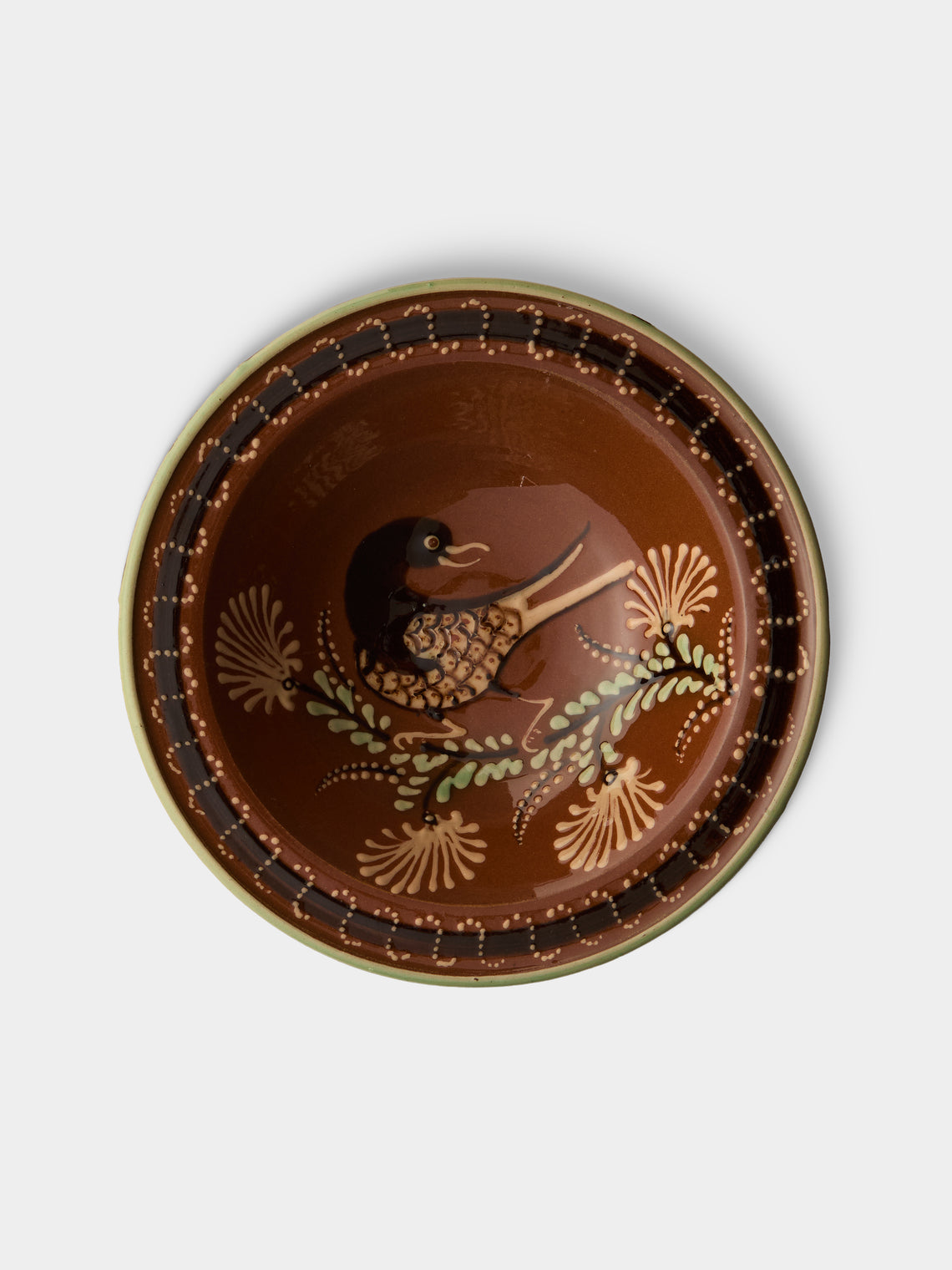 Poterie d’Évires - Animals Hand-Painted Ceramic Breakfast Bowls (Set of 4) - Light brown - ABASK