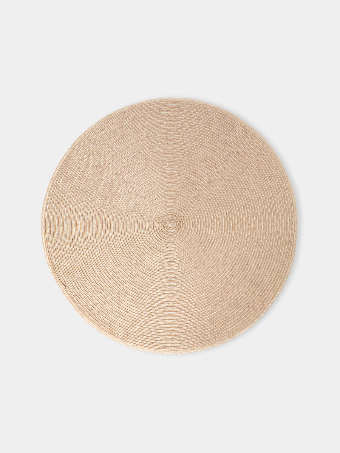 Pigment France - Trocadero TechStraw Round Placemats (Set of 4) - Natural - ABASK - - 