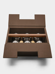 Giobagnara - Leather Outdoor Boules Set - Brown - ABASK - 