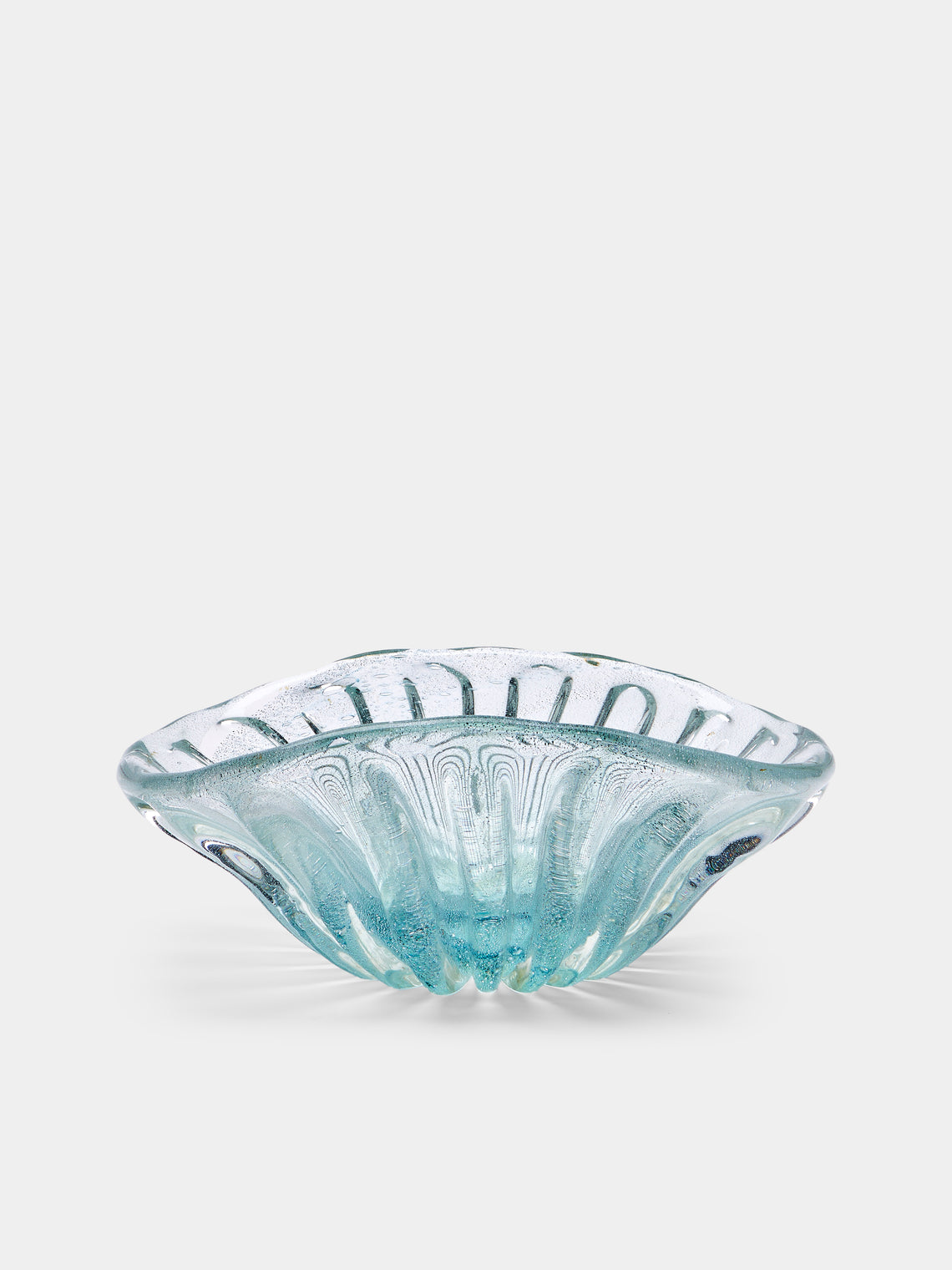 Antique and Vintage - 1950s Ercole Barovier Murano Glass Bowl - Blue - ABASK - 