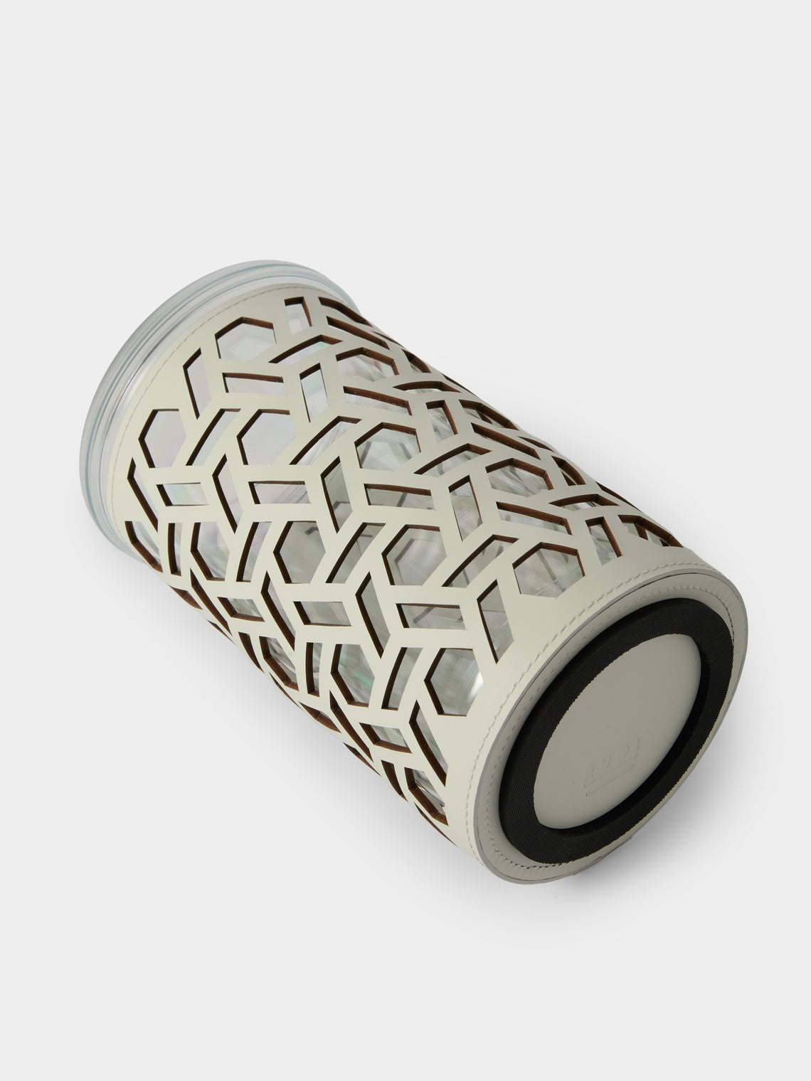 RUDI - Stelvio Leather Thermal Bottle Cooler - White - ABASK