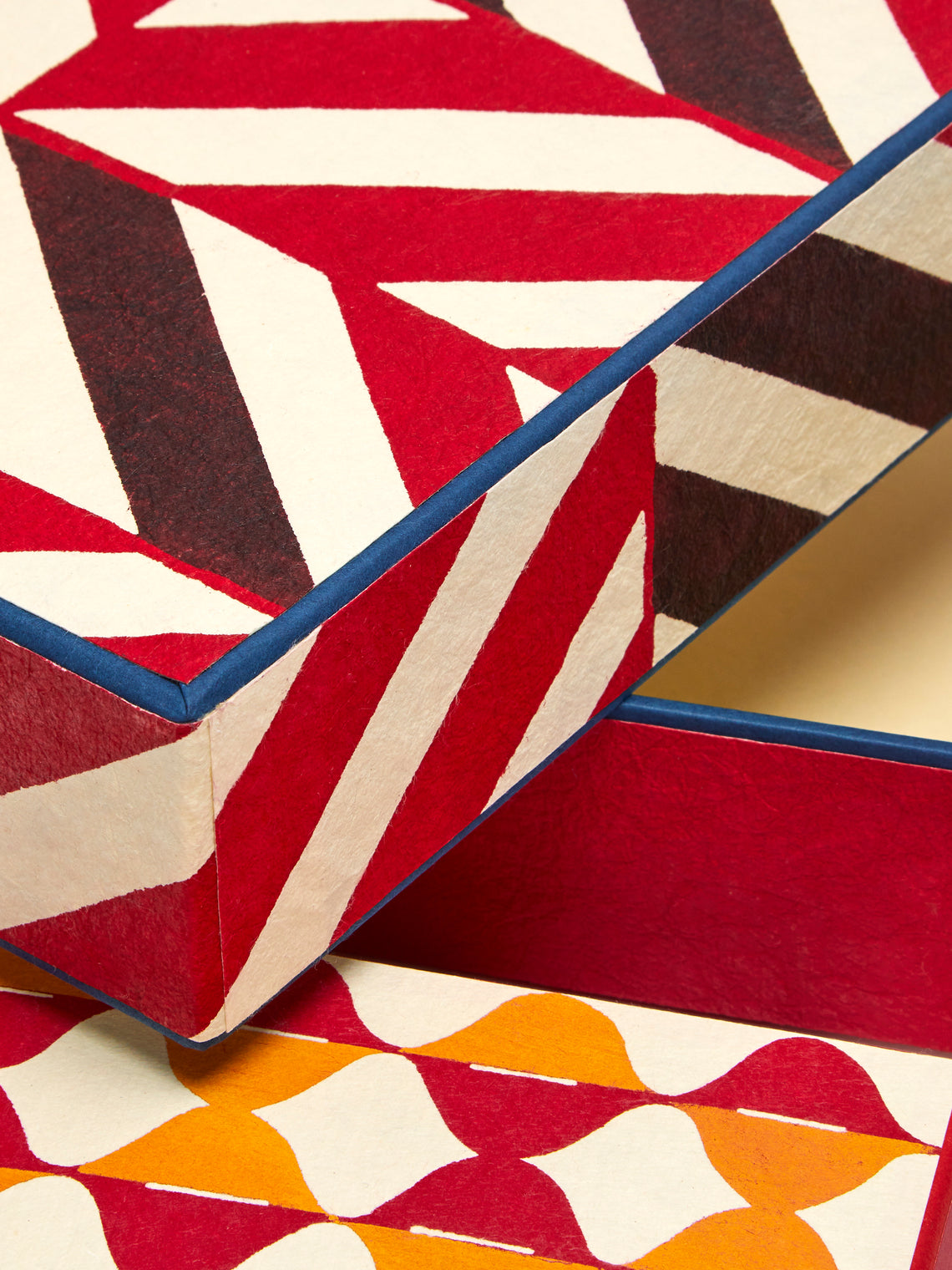 Keijusha - Washi Treasure Boxes (Set of 3) - Red - ABASK