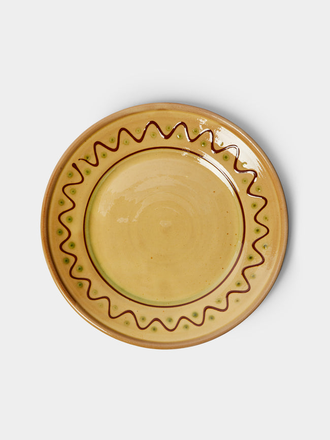 Poterie de Cliousclat - Hand-Painted Slipware Dinner Plates (Set of 4) -  - ABASK - 