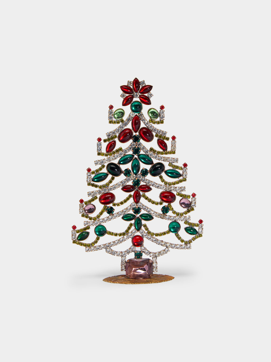 Antique and Vintage - 1930s Czech Jewelled Small Christmas Tree -  - ABASK - 