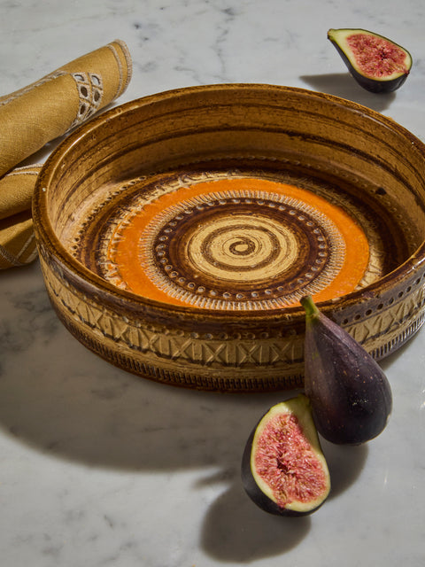 Antique and Vintage - 1960s Bitossi Sahara Ceramic Bowl - Beige - ABASK