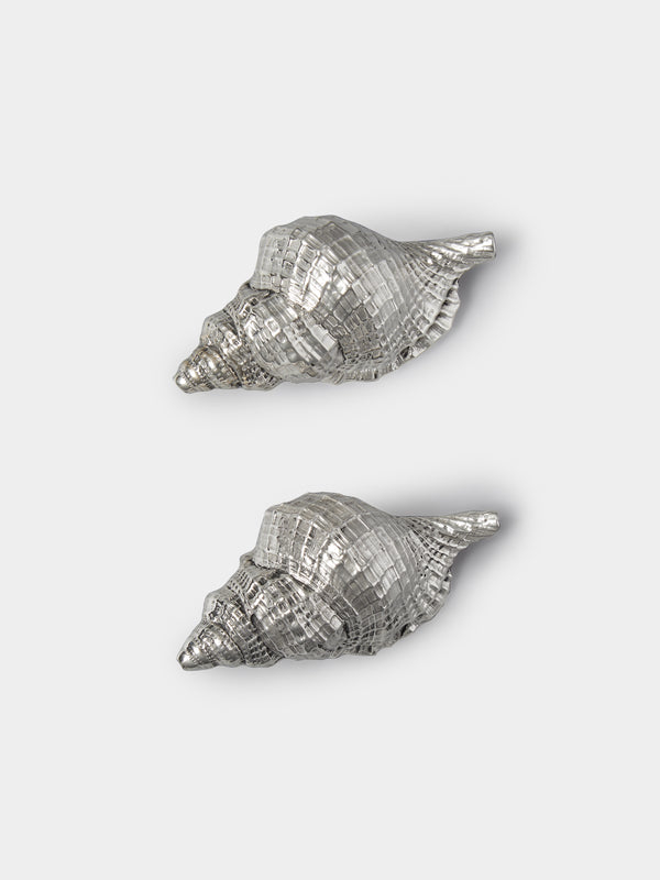 Jarosinski & Vaugoin - Shell Sterling Silver Salt and Pepper Shakers (Set of 2) -  - ABASK